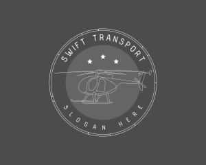 Transport - Helicopter Transport Flight logo design