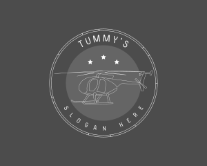 Aviation Cap - Helicopter Transport Flight logo design