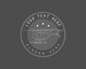 Rescue - Helicopter Transport Flight logo design
