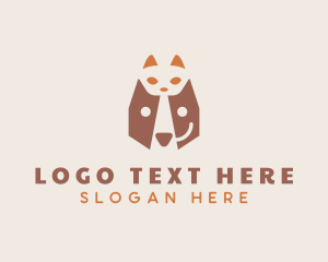 Cat - Cat Puppy Pet Shop logo design