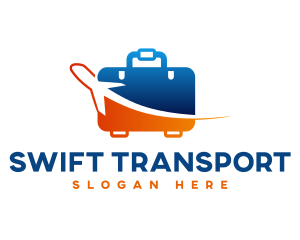 Airplane Baggage Logistic logo design