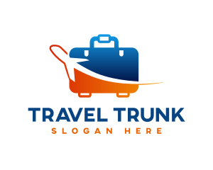 Baggage - Airplane Baggage Logistic logo design