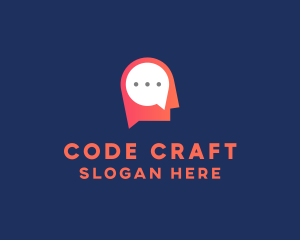 Coding - Mind Message App logo design