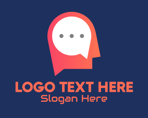 Messaging - Mind Message App logo design
