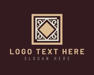 Flooring - Ornate Tile Flooring logo design