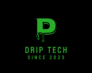 Dripping - Slimy Paint Drip logo design