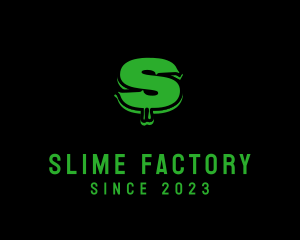 Slimy Paint Drip  logo design