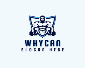 Bodybuilder - Fitness Gym Trainer logo design