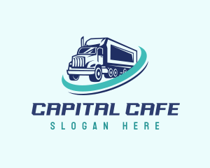 Cargo Truck Transport Logo