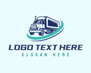 Cargo Truck Transport Logo