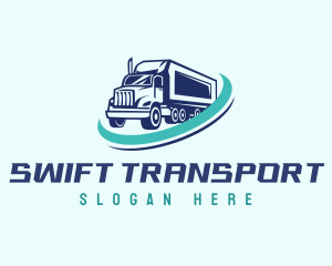 Cargo Truck Transport logo design