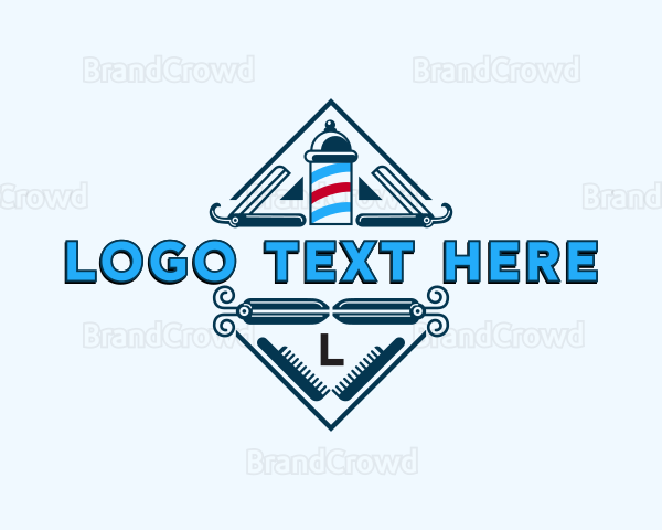 Barber Salon Grooming Logo