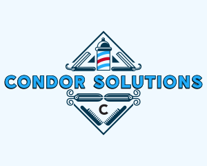 Barber Salon Grooming logo design