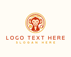 Zodiac - Monkey Chinese Zodiac logo design