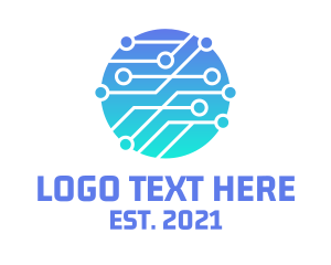 Telecommunication - Global Circuit Line logo design