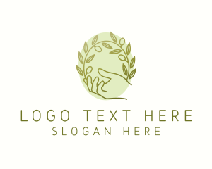 Olive Oil - Organic Olive Plant logo design