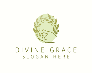 Olive Leaves - Organic Olive Plant logo design