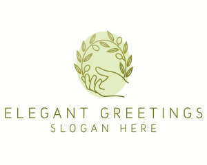 Organic Olive Plant logo design