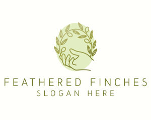 Organic Olive Plant logo design