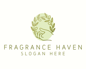 Organic Olive Plant logo design