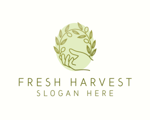 Veggie - Organic Olive Plant logo design