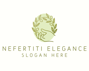 Organic Olive Plant logo design