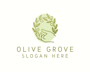 Olive - Organic Olive Plant logo design