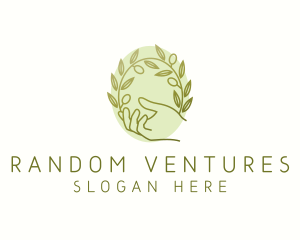 Organic Olive Plant logo design