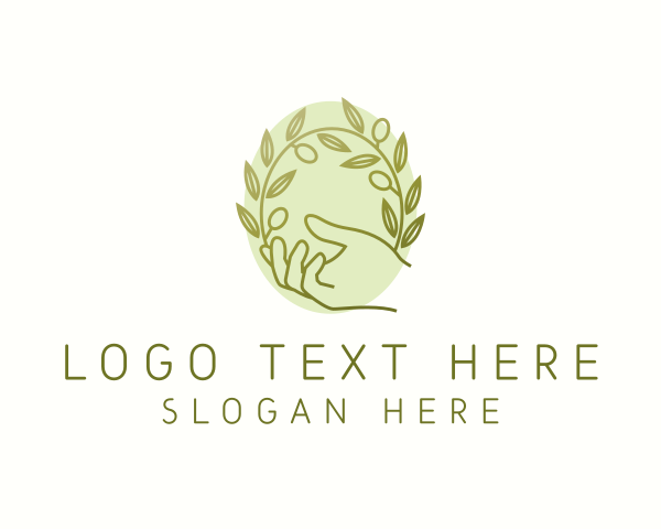 Olive - Organic Olive Plant logo design