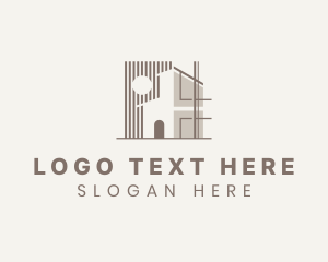 Architectural - House Architect Contractor logo design