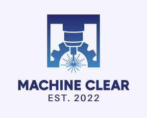 CNC Machine Gear logo design