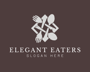 Silverware - Dining Cutlery Restaurant logo design