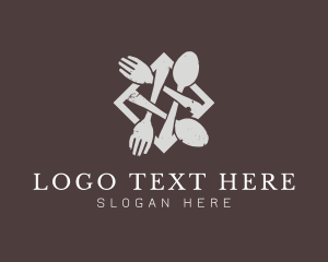 Silverware - Dining Cutlery Restaurant logo design