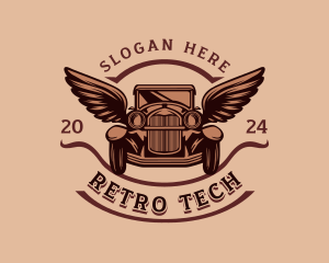 Retro Car Automotive  logo design