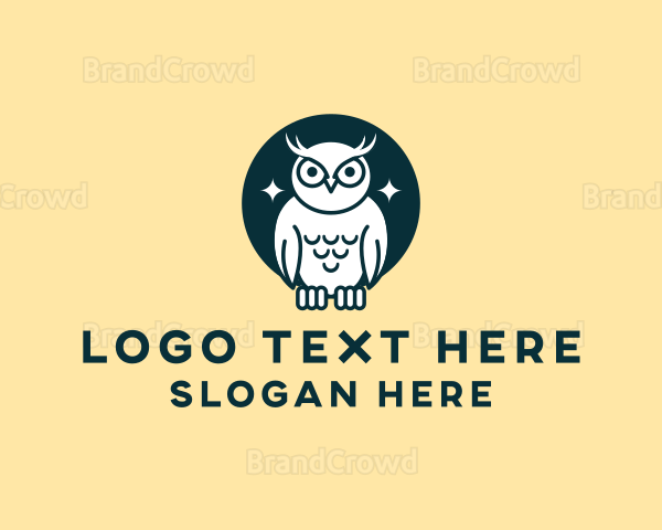 Night Owl Bird Logo