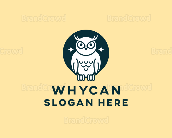 Night Owl Bird Logo