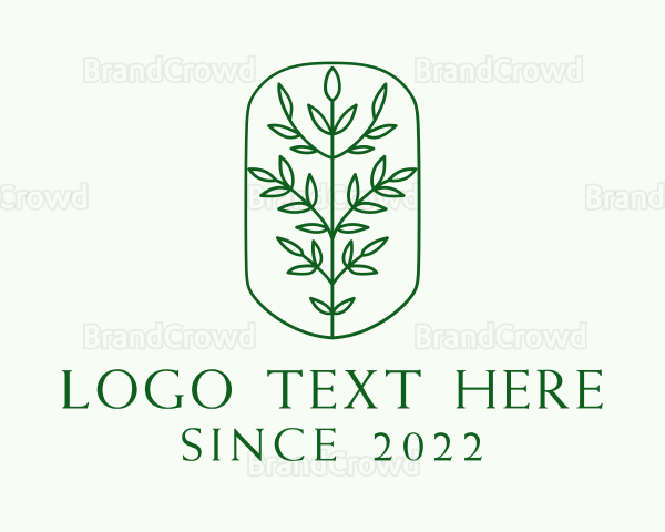 Tree Plant Gardening Logo