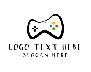 Console Game - Game Controller Console logo design