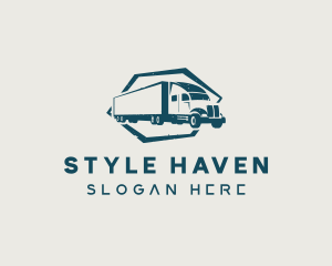 Delivery Trailer Truck Vehicle Logo