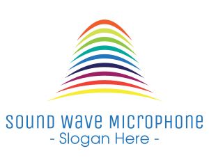 Multicolor Sound Waves  logo design