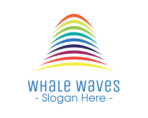 Multicolor Sound Waves  logo design