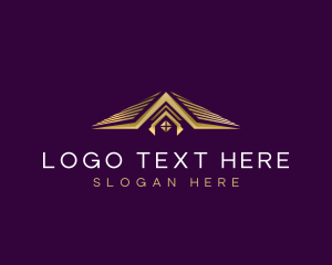 Real Estate - Roof Luxury Builder logo design