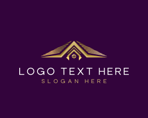 Residential - Roof Luxury Builder logo design