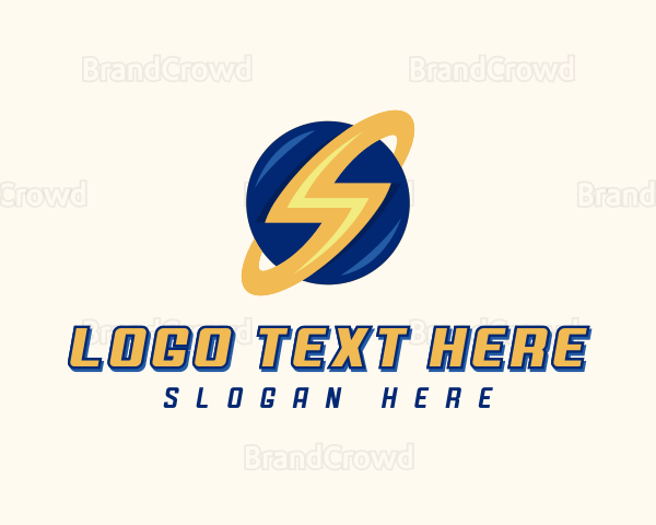 Electrician Lightning Letter S Logo