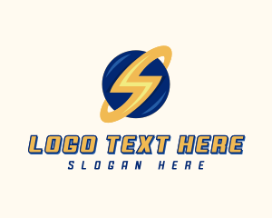 Electrician Lightning Letter S logo design