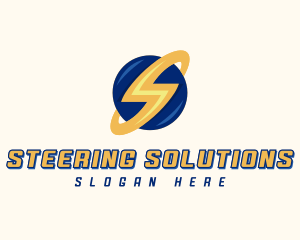 Electrician Lightning Letter S logo design