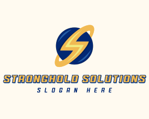 Electrician Lightning Letter S logo design