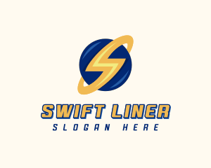 Electrician Lightning Letter S logo design