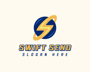 Electrician Lightning Letter S logo design