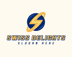 Electrician Lightning Letter S logo design